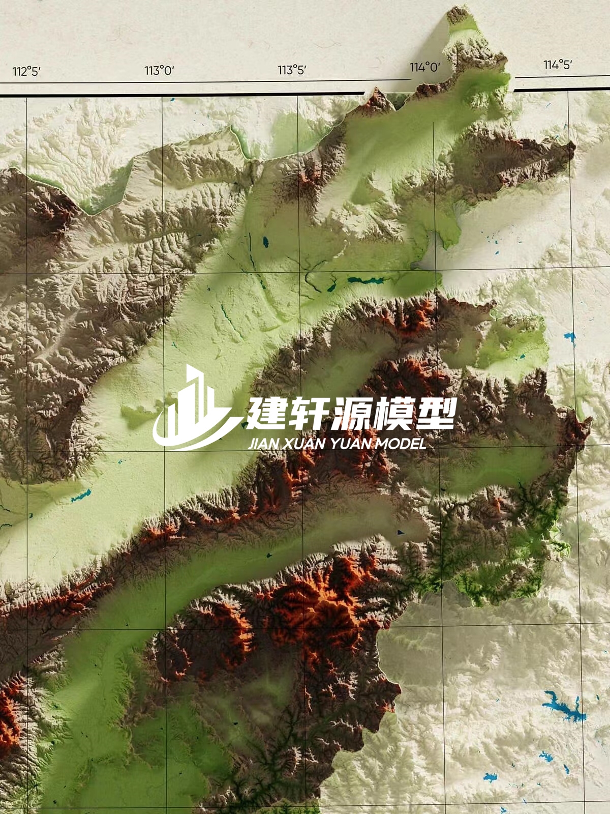 坊子地形模型制作